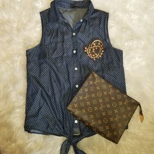 ❤ Chambray Feel Button Down Shirt